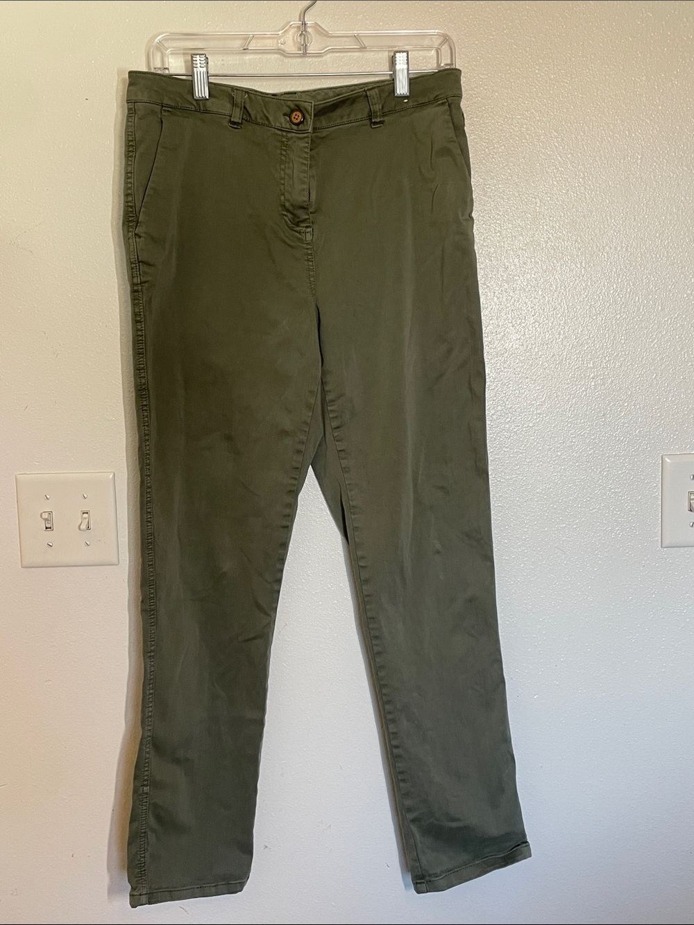 Joules Olive Green Straight-Leg Chinos